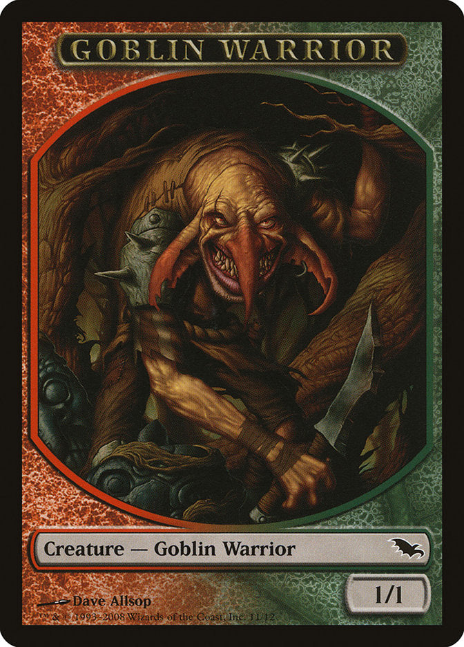 Goblin Warrior Token [Shadowmoor Tokens] | Anubis Games and Hobby