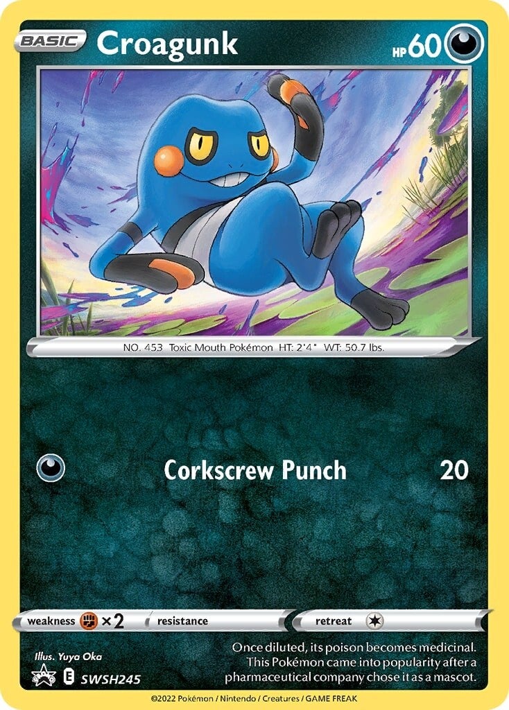 Croagunk (SWSH245) [Sword & Shield: Black Star Promos] | Anubis Games and Hobby