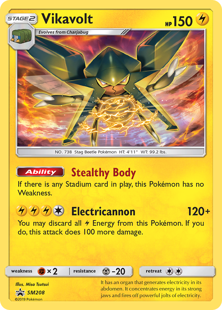 Vikavolt (SM208) [Sun & Moon: Black Star Promos] | Anubis Games and Hobby