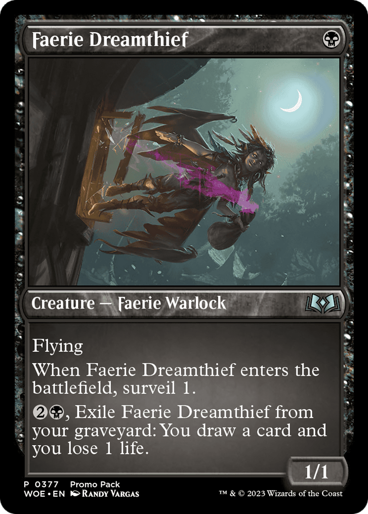 Faerie Dreamthief (Promo Pack) [Wilds of Eldraine Promos] | Anubis Games and Hobby