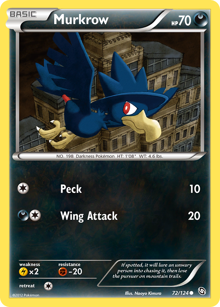 Murkrow (72/124) [Black & White: Dragons Exalted] | Anubis Games and Hobby