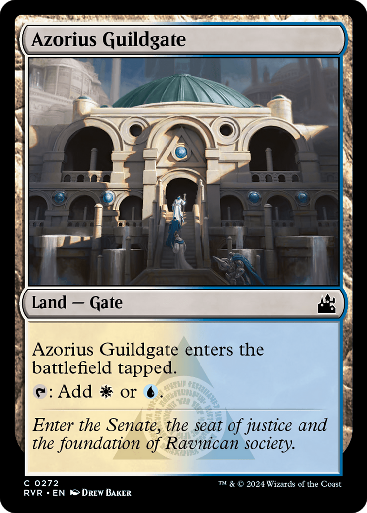 Azorius Guildgate [Ravnica Remastered] | Anubis Games and Hobby