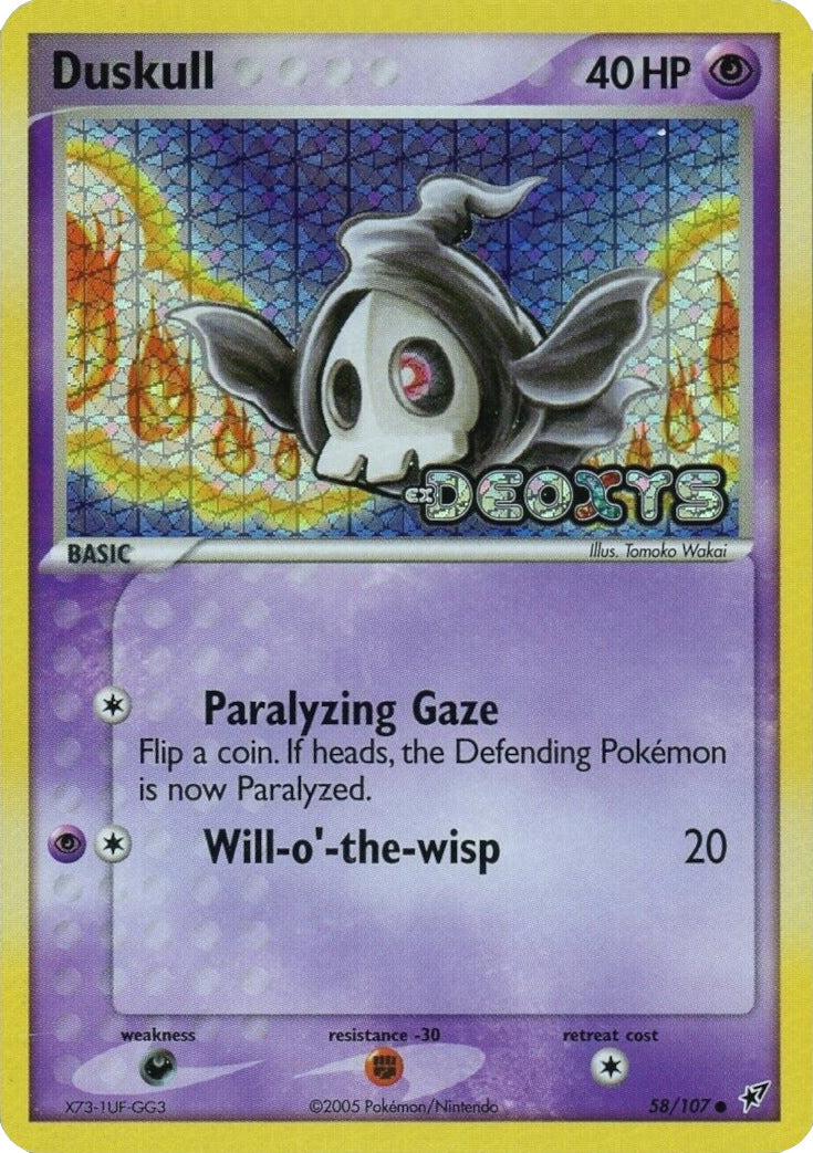 Duskull (58/107) (Stamped) [EX: Deoxys] | Anubis Games and Hobby