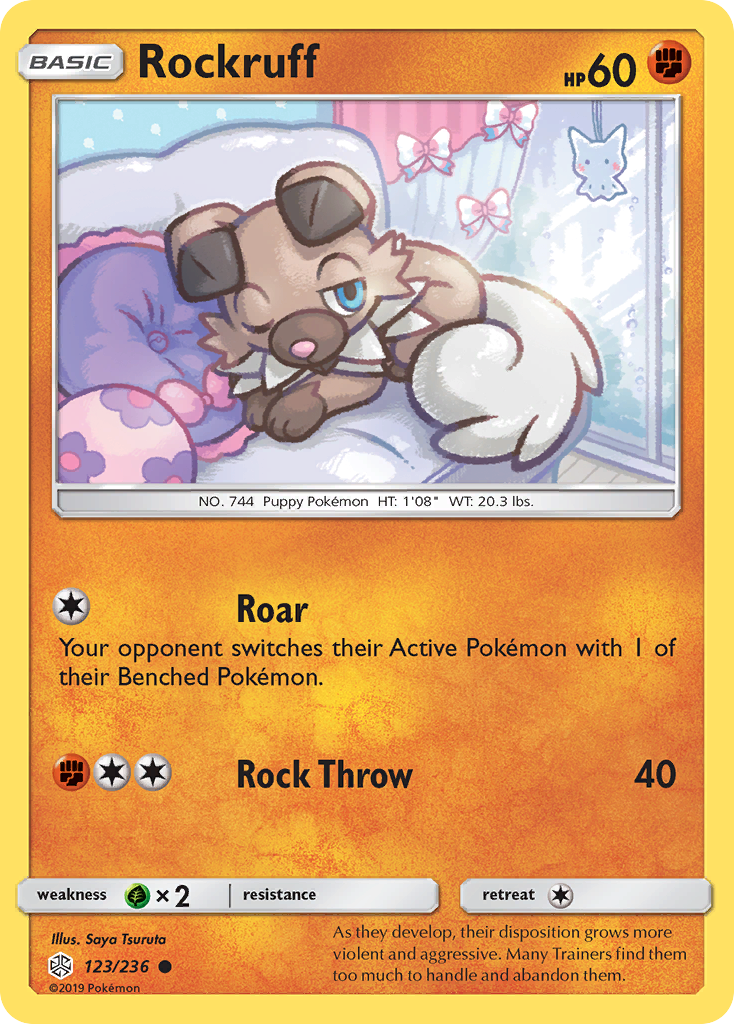 Rockruff (123/236) [Sun & Moon: Cosmic Eclipse] | Anubis Games and Hobby