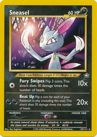 Sneasel (25/111) [Neo Genesis Unlimited] | Anubis Games and Hobby