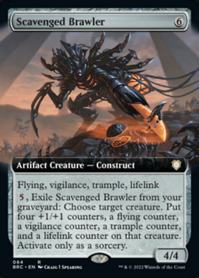 Scavenged Brawler (Extended Art) [The Brothers' War Commander] | Anubis Games and Hobby