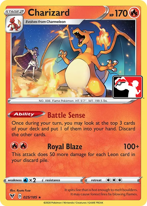 Charizard (025/185) [Prize Pack Series One] | Anubis Games and Hobby