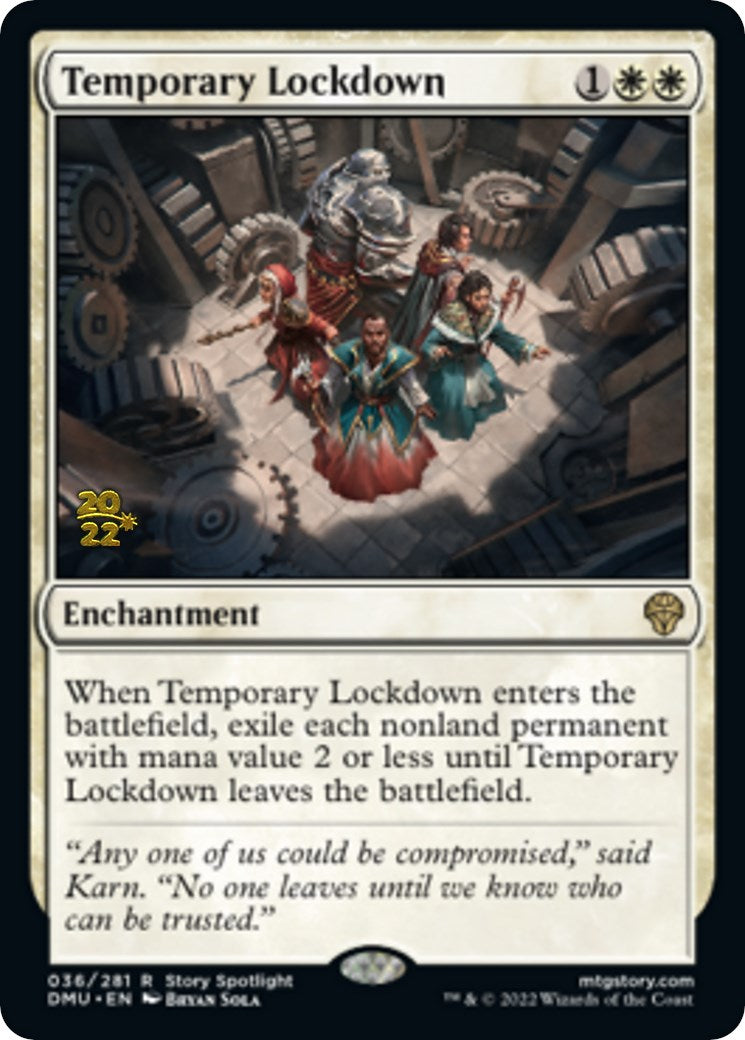 Temporary Lockdown [Dominaria United Prerelease Promos] | Anubis Games and Hobby