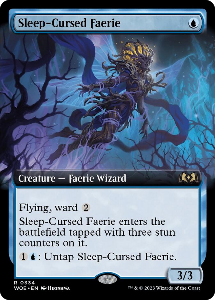 Sleep-Cursed Faerie (Extended Art) [Wilds of Eldraine] | Anubis Games and Hobby