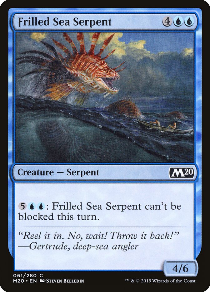Frilled Sea Serpent [Core Set 2020] | Anubis Games and Hobby
