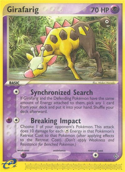 Girafarig (16/97) [EX: Dragon] | Anubis Games and Hobby