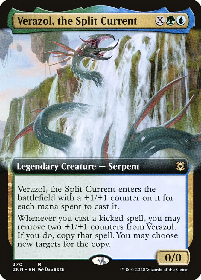 Verazol, the Split Current (Extended Art) [Zendikar Rising] | Anubis Games and Hobby