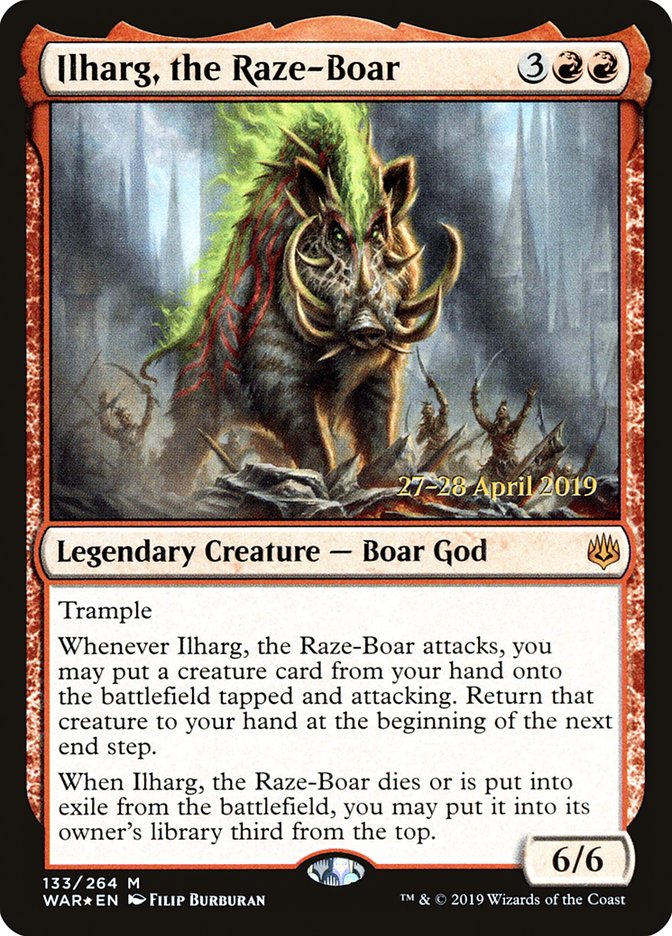 Ilharg, the Raze-Boar [War of the Spark Prerelease Promos] | Anubis Games and Hobby