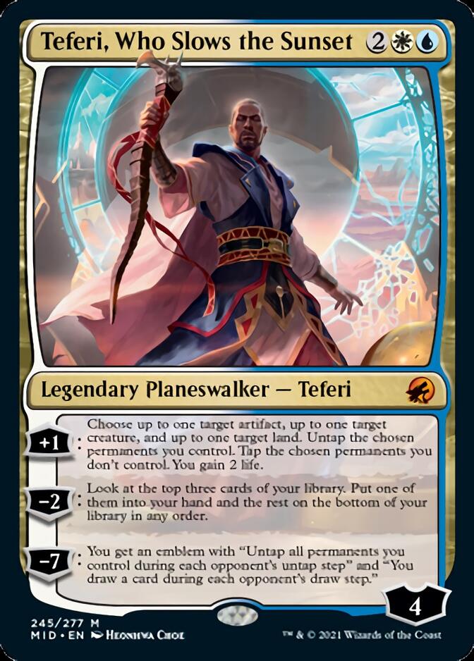 Teferi, Who Slows the Sunset [Innistrad: Midnight Hunt] | Anubis Games and Hobby