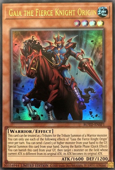 Gaia the Fierce Knight Origin [ROTD-ENSP1] Ultra Rare | Anubis Games and Hobby