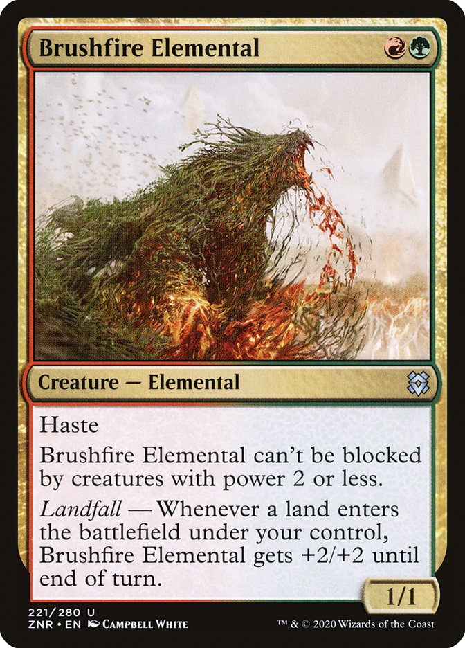 Brushfire Elemental [Zendikar Rising] | Anubis Games and Hobby