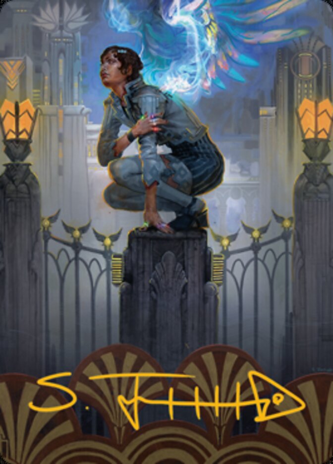 Giada, Font of Hope 2 Art Card (Gold-Stamped Signature) [Streets of New Capenna Art Series] | Anubis Games and Hobby