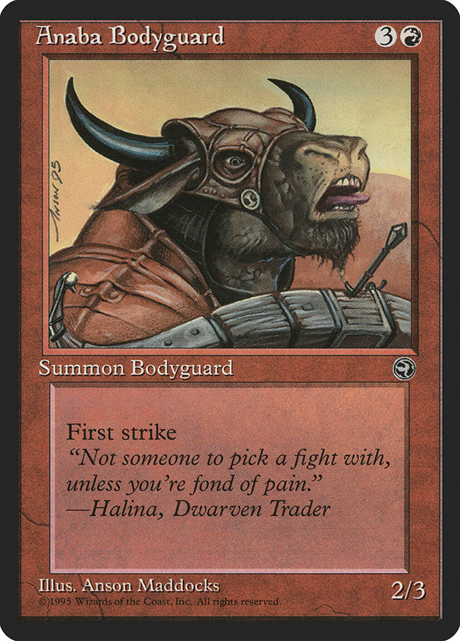 Anaba Bodyguard (Halina Flavor Text) [Homelands] | Anubis Games and Hobby