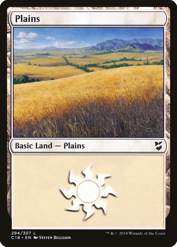 Plains (294) [Commander 2018] | Anubis Games and Hobby