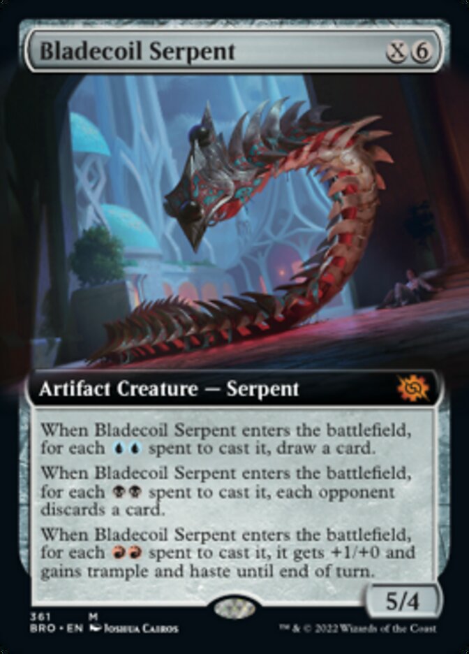 Bladecoil Serpent (Extended Art) [The Brothers' War] | Anubis Games and Hobby
