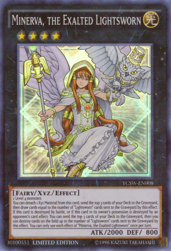 Minerva, the Exalted Lightsworn [YCSW-EN008] Super Rare | Anubis Games and Hobby