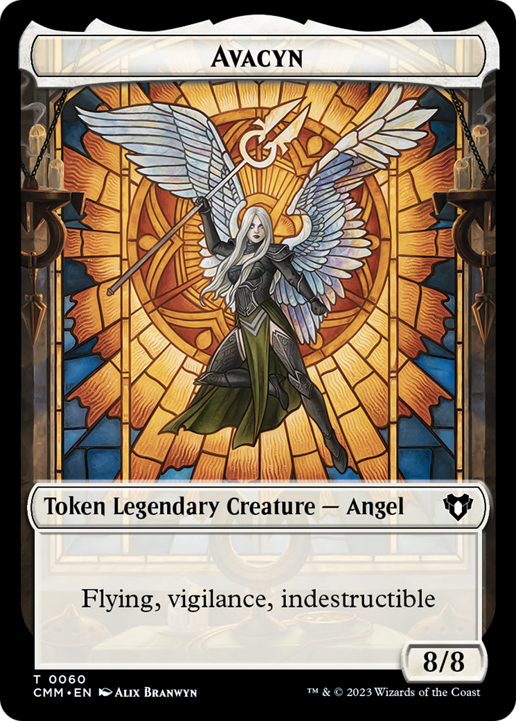 Copy (54) // Avacyn Double-Sided Token [Commander Masters Tokens] | Anubis Games and Hobby