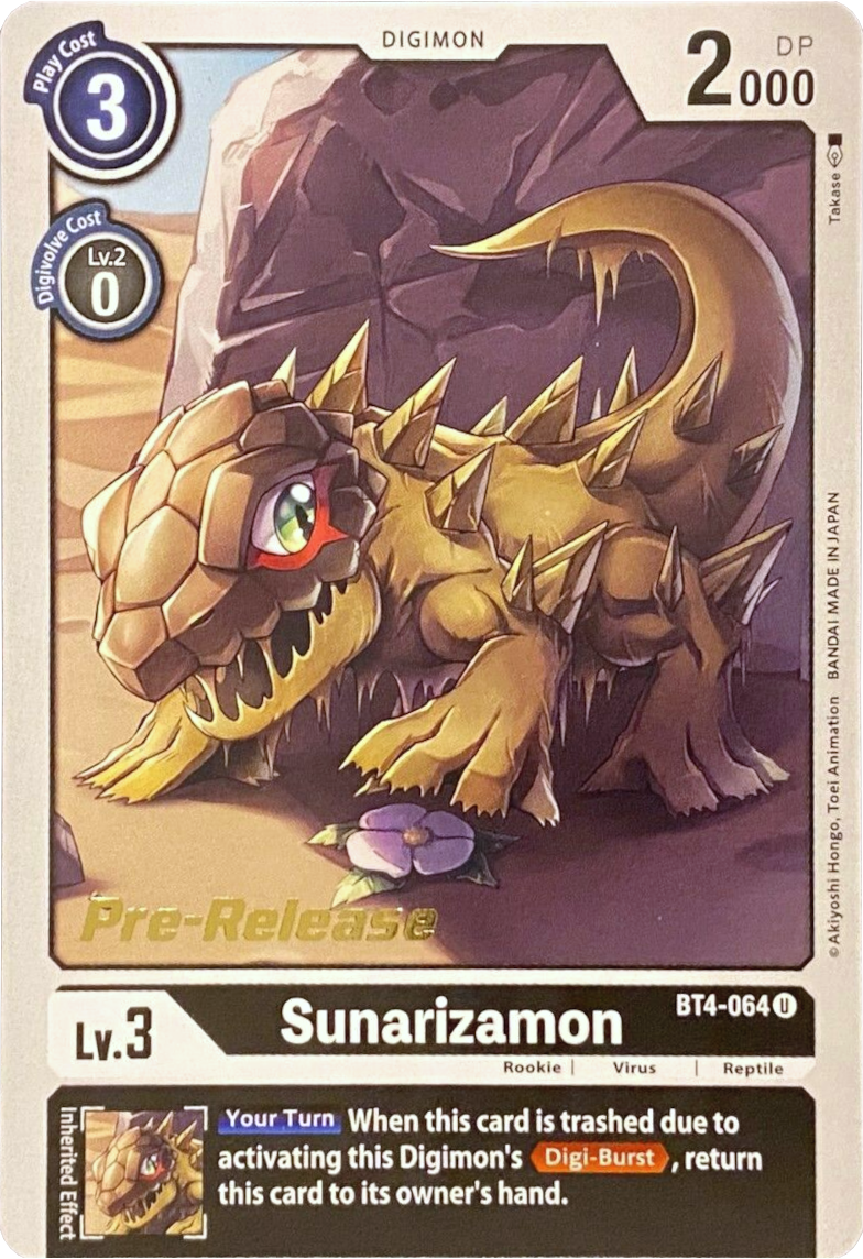 Sunarizamon [BT4-064] [Great Legend Pre-Release Promos] | Anubis Games and Hobby