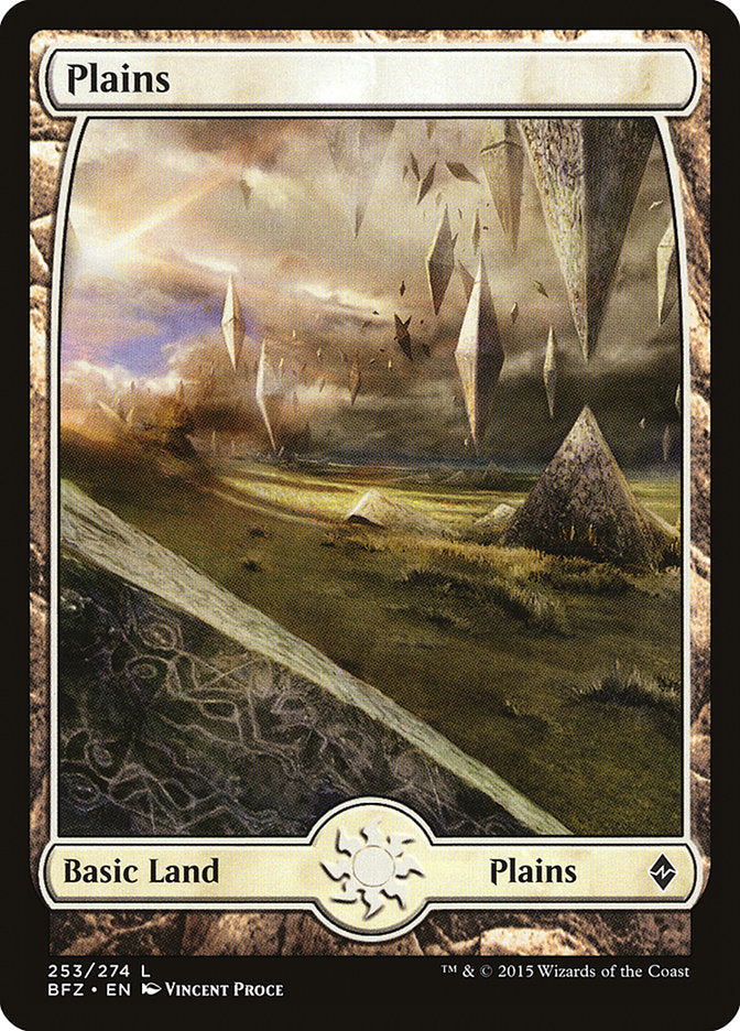 Plains (253) (Full Art) [Battle for Zendikar] | Anubis Games and Hobby