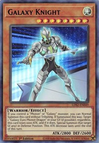 Galaxy Knight (Blue) [LDS2-EN049] Ultra Rare | Anubis Games and Hobby