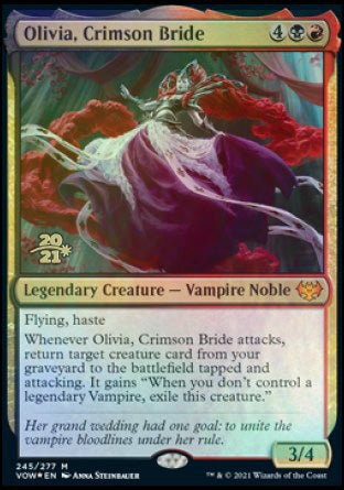 Olivia, Crimson Bride [Innistrad: Crimson Vow Prerelease Promos] | Anubis Games and Hobby