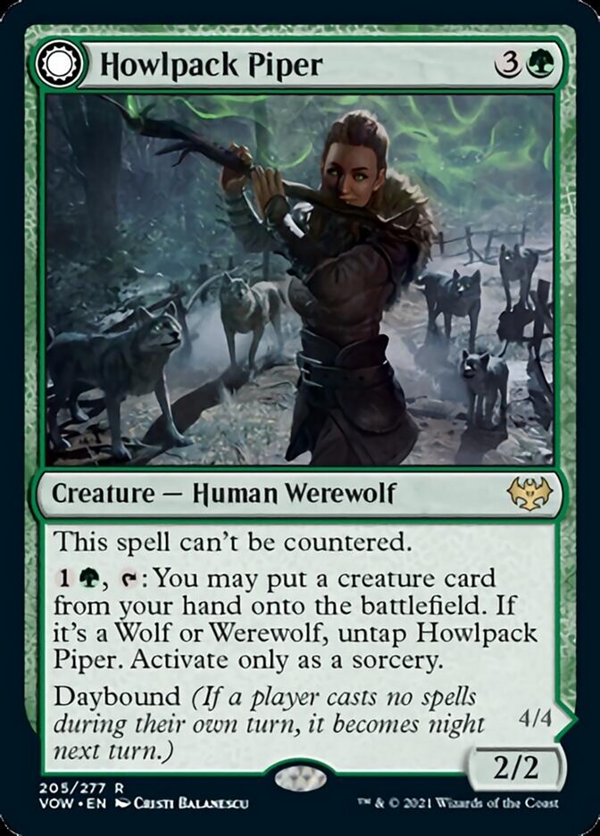 Howlpack Piper // Wildsong Howler [Innistrad: Crimson Vow] | Anubis Games and Hobby