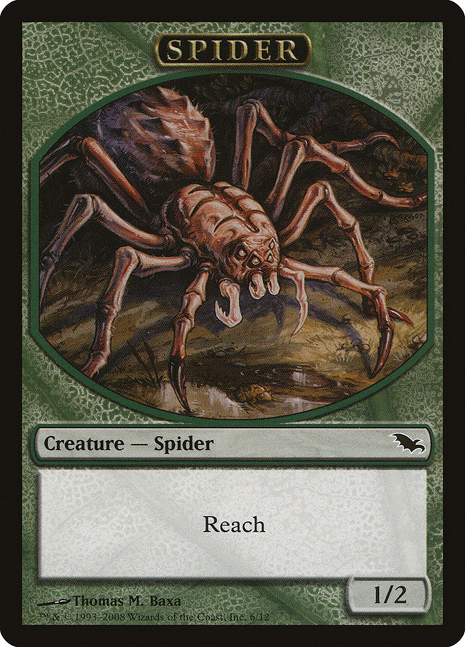 Spider Token [Shadowmoor Tokens] | Anubis Games and Hobby