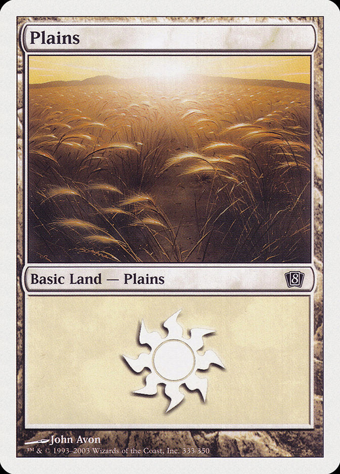 Plains (333) [Eighth Edition] | Anubis Games and Hobby