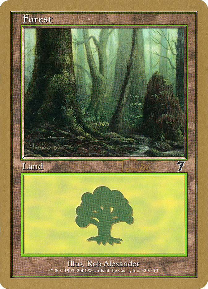 Forest (jt329) (Jan Tomcani) [World Championship Decks 2001] | Anubis Games and Hobby