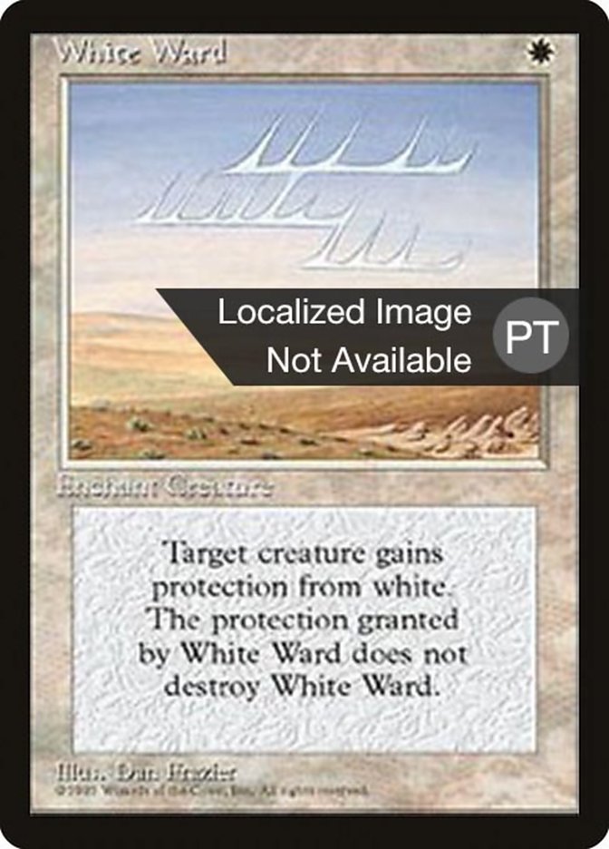 White Ward [Fourth Edition (Foreign Black Border)] | Anubis Games and Hobby