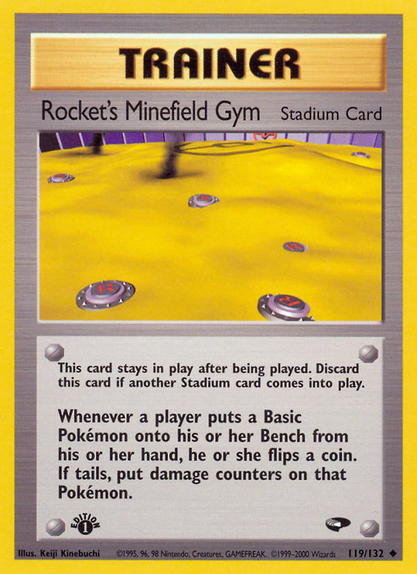 Rocket's Minefield Gym (119/132) [Gym Challenge 1st Edition] | Anubis Games and Hobby