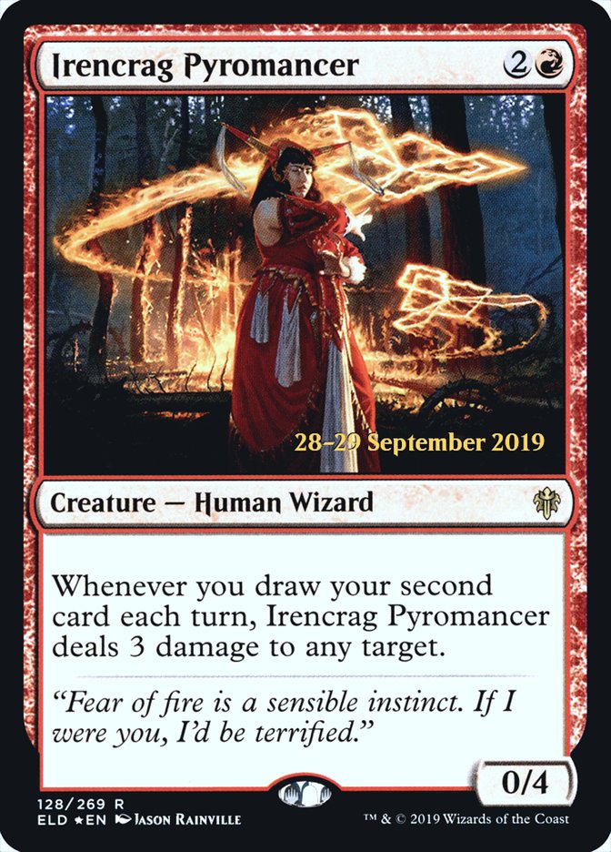 Irencrag Pyromancer [Throne of Eldraine Prerelease Promos] | Anubis Games and Hobby
