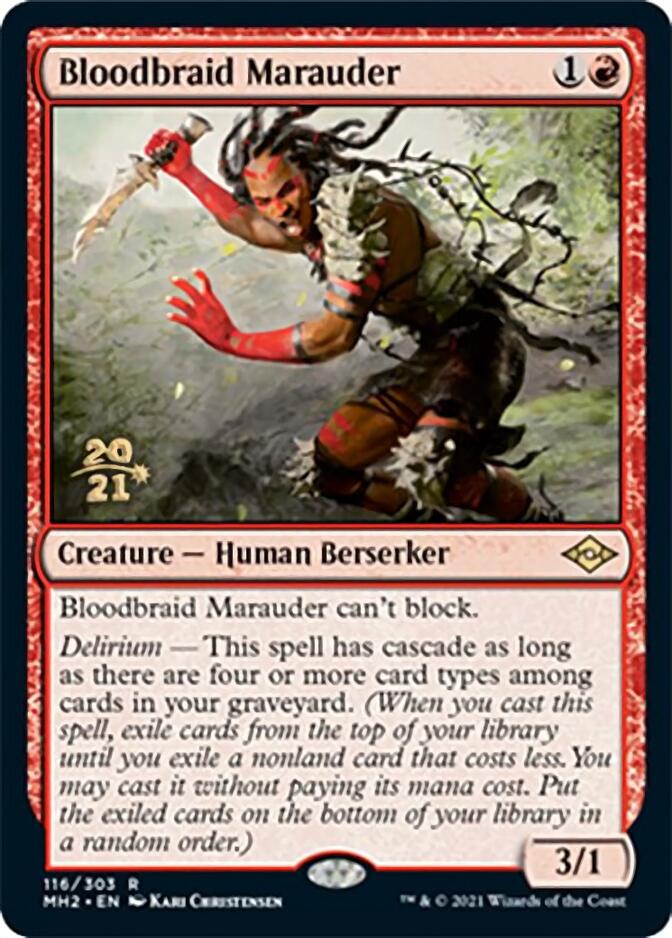 Bloodbraid Marauder [Modern Horizons 2 Prerelease Promos] | Anubis Games and Hobby