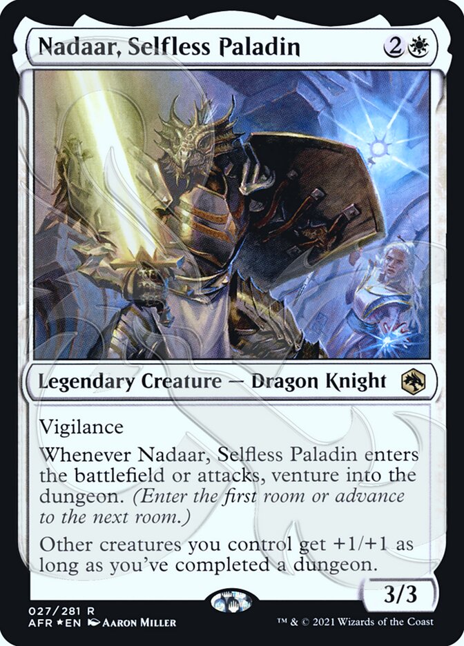 Nadaar, Selfless Paladin (Ampersand Promo) [Dungeons & Dragons: Adventures in the Forgotten Realms Promos] | Anubis Games and Hobby