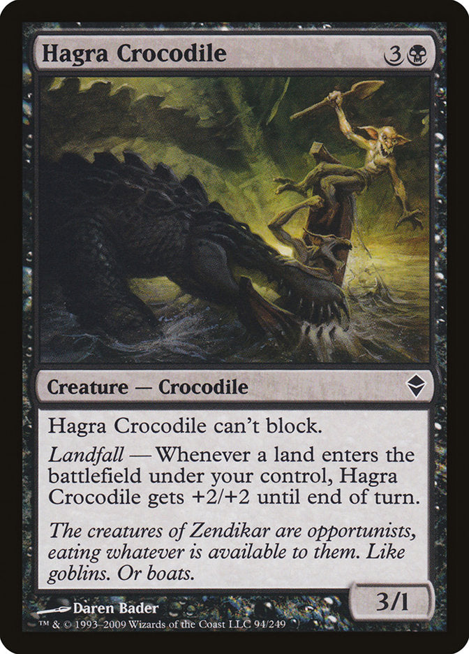 Hagra Crocodile [Zendikar] | Anubis Games and Hobby