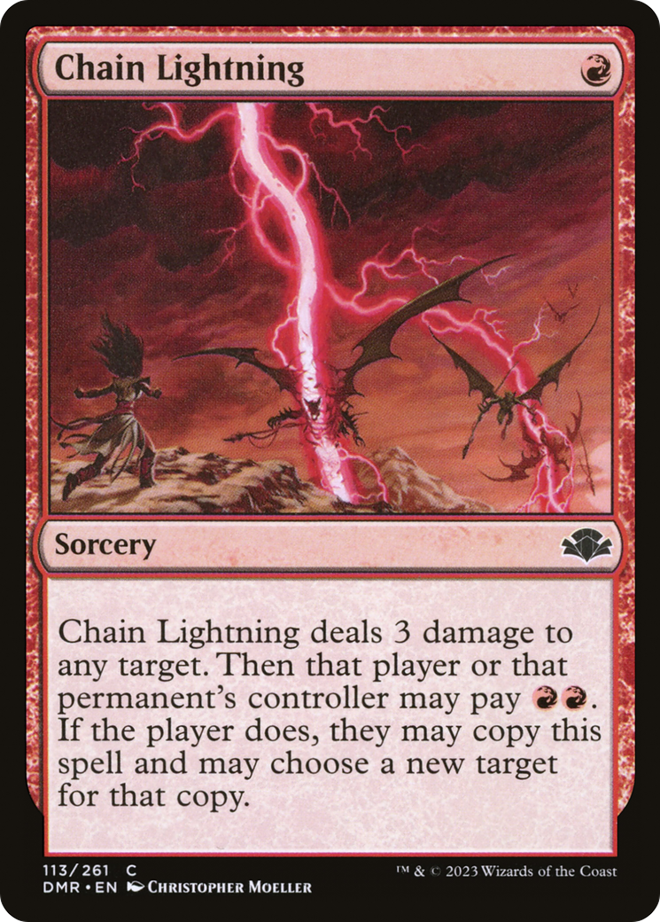 Chain Lightning [Dominaria Remastered] | Anubis Games and Hobby