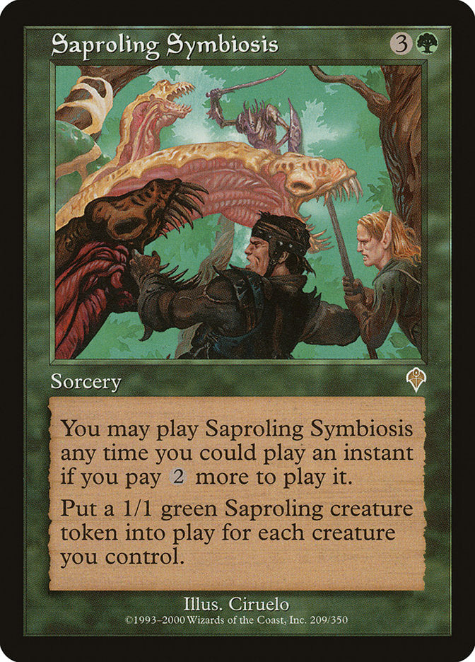 Saproling Symbiosis [Invasion] | Anubis Games and Hobby