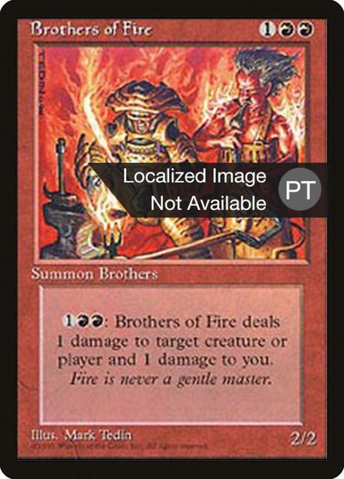 Brothers of Fire [Fourth Edition (Foreign Black Border)] | Anubis Games and Hobby