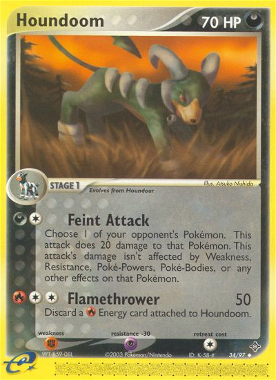 Houndoom (34/97) [EX: Dragon] | Anubis Games and Hobby