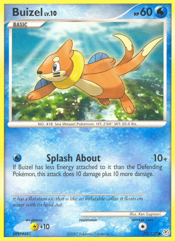 Buizel (72/130) [Diamond & Pearl: Base Set] | Anubis Games and Hobby