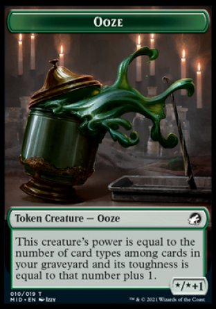 Ooze Token [Innistrad: Midnight Hunt Tokens] | Anubis Games and Hobby