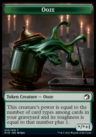 Clue // Ooze Double-Sided Token [Innistrad: Midnight Hunt Tokens] | Anubis Games and Hobby