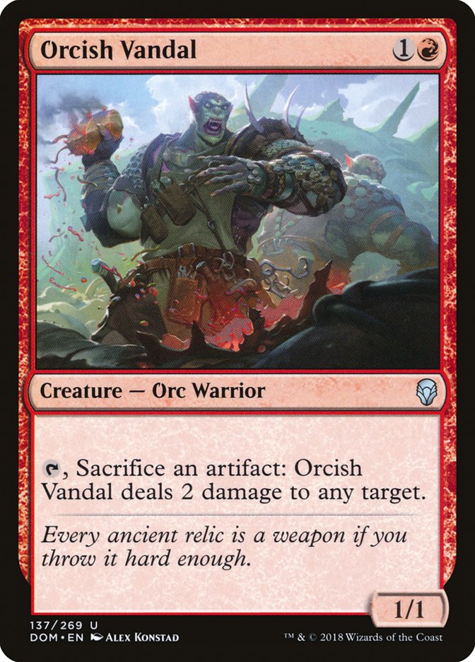 Orcish Vandal [Dominaria] | Anubis Games and Hobby