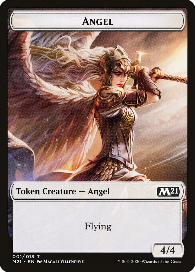 Angel Token [Core Set 2021 Tokens] | Anubis Games and Hobby