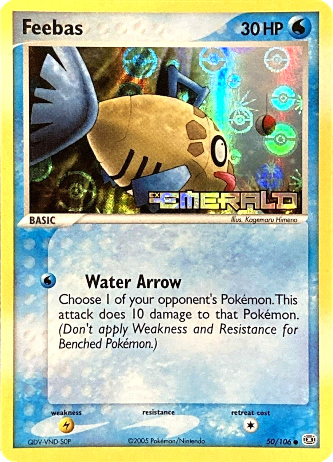 Feebas (50/106) (Stamped) [EX: Emerald] | Anubis Games and Hobby